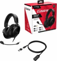 HyperX Cloud III Vezetékes Gaming Headset - Fekete