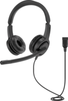 Axtel Voice 28 duo QD Vezetékes Headset - Fekete