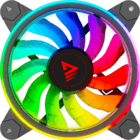 Savio FAN-01 120mm ARGB Rendszerhűtő - Fekete (4db/csomag)