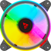 Savio FAN-01 120mm ARGB Rendszerhűtő - Fekete (4db/csomag)