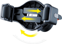 3mk Memo Hug 6,5" Mobiltelefon autós tartó - Fekete