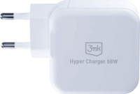 3mk Hyper USB-A / USB-C Hálózati töltő - Fehér (68W)