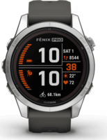Garmin fenix 7S Pro Solar (42 mm) Okosóra - Ezüst/Szürke