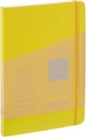 Fabriano Ecoqua Plus 80 lapos A5 pontrácsos notesz - Sárga
