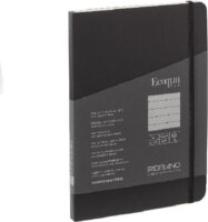 Fabriano Ecoqua Plus 80 lapos A5 vonalas notesz - Fekete