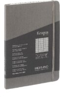 Fabriano Ecoqua Plus 80 lapos A5 négyzetrácsos notesz - Szürke