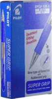 Pilot Super Grip Nyomógombos golyóstoll készlet - Kék (12 darabos)