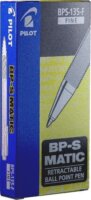 Pilot BP-S MATIC Nyomógombos golyóstoll készlet - Fekete (12 darabos)