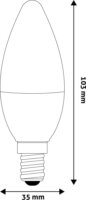 Avide LED Candle izzó 4,5W 470lm 6400K E14 - Hideg fehér