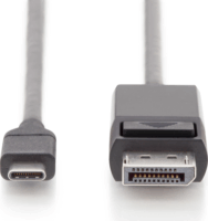 Digitus AK-300333-020-S USB-C - DisplayPort Kábel 2m - Fekete