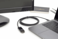 Digitus AK-300333-020-S USB-C - DisplayPort Kábel 2m - Fekete