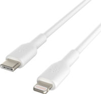 Cable BoostCharge USB-C apa - Lightning apa 2.0 Adat és töltő kábel - Fehér (2m)
