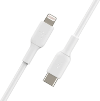 Cable BoostCharge USB-C apa - Lightning apa 2.0 Adat és töltő kábel - Fehér (2m)