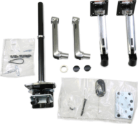 Ergotron LX Dual Stacking Arm Tall Pole 21"-40" LCD TV/Monitor tartó Asztali kar - Ezüst (2 kijelző)