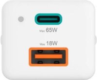 Hama USB-C / USB-A Hálózati töltő - Fehér (65W)