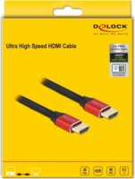 Delock 85772 HDMI - HDMI 2.1 Kábel 0.5m - Fekete