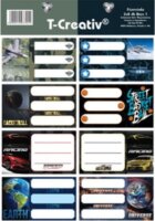 T-Creativ Füzetcímke fiúknak (16 db / csomag) - Többféle