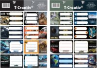 T-Creativ Füzetcímke fiúknak (16 db / csomag) - Többféle