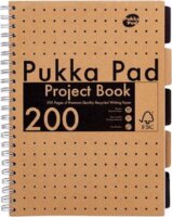 Pukka Pad Kraft Project Book 100 lapos A4 vonalas spirálfüzet