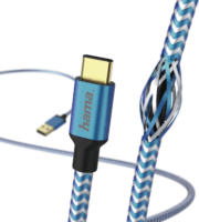 Hama 201558 USB-A apa - USB-C apa 2.0 Adat és töltőkábel - Kék (1.5m)
