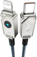 Baseus USB-C apa - Lightning apa 2.0 Adat és Töltő kábel - Kék (2m)