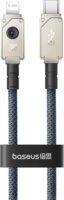 Baseus USB-C apa - Lightning apa 2.0 Adat és Töltő kábel - Kék (2m)