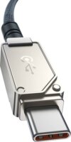 Baseus USB-C apa - Lightning apa 2.0 Adat és Töltő kábel - Kék (2m)