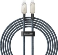 Baseus USB-C apa - Lightning apa 2.0 Adat és Töltő kábel - Kék (2m)