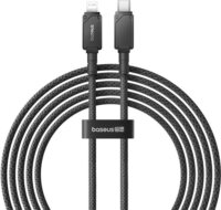 Baseus USB-C apa - Lightning apa 2.0 Adat és Töltő kábel - Fekete (2m)