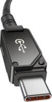 Baseus USB-C apa - Lightning apa 2.0 Adat és Töltő kábel - Fekete (1m)