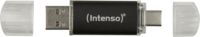 Intenso Twist Line USB-A / USB-C 3.2 64GB Pendrive - Fekete