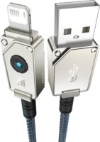 Baseus USB-A apa - Lightning apa 2.0 iPhone Töltő kábel - Fekete (1m)