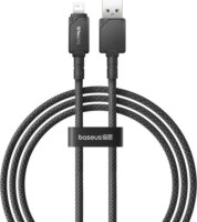 Baseus Explorer USB-A apa - Lightning apa 2.0 iPhone Töltő kábel - Fekete (1m)