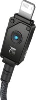 Baseus Explorer USB-A apa - Lightning apa 2.0 iPhone Töltő kábel - Fekete (1m)