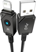 Baseus Explorer USB-A apa - Lightning apa 2.0 iPhone Töltő kábel - Fekete (1m)