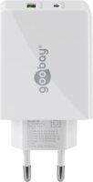 Goobay 61674 USB-A / USB-C Hálózati töltő - Fehér (30W)