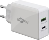 Goobay 61674 USB-A / USB-C Hálózati töltő - Fehér (30W)