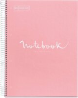 Miquelrius Emotions 5x24 lapos A4 kockás spirálfüzet - Pink