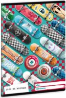 Ars Una Rollin Mania 32 lapos A5 négyzetrácsos füzet - Mintás