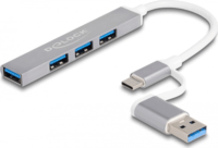 Delock 64214 USB Type-C/Type-A 3.2 HUB (4 port)