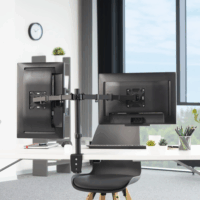 Hama 118491 13"-32" LCD TV/Monitor asztali tartó - Fekete (2 kijelző)