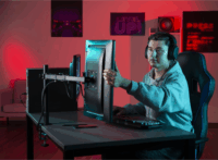 Hama 118491 13"-32" LCD TV/Monitor asztali tartó - Fekete (2 kijelző)