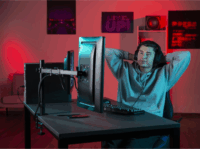 Hama 118491 13"-32" LCD TV/Monitor asztali tartó - Fekete (2 kijelző)