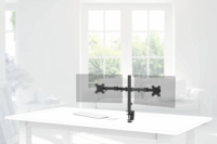 Hama 118491 13"-32" LCD TV/Monitor asztali tartó - Fekete (2 kijelző)