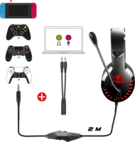 Spirit of Gamer PRO-H3 Gaming Headset - Piros