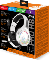 Spirit of Gamer PRO-H8 RGB Artic Vezetékes Gaming Headset - Fehér