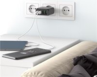 Goobay 64817 2x USB-A / 2x USB-C Hálózati töltő - Fekete (65W)