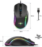 Spirit of Gamer Elite-M30 Vezetékes Gaming Egér - Fekete