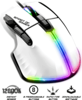 Spirit of Gamer PRO-M5 Arctic Vezetékes Gamer Egér - Fehér