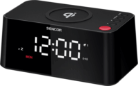 Sencor SDC 7600 Qi Rádiós ébresztőóra - Fekete